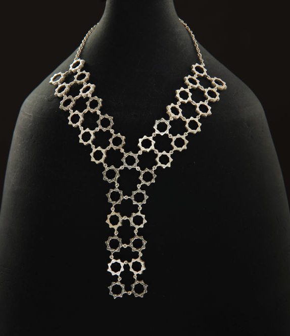 Octagon Y shaped necklace