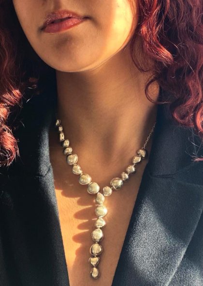 Pebbles Y shaped necklace